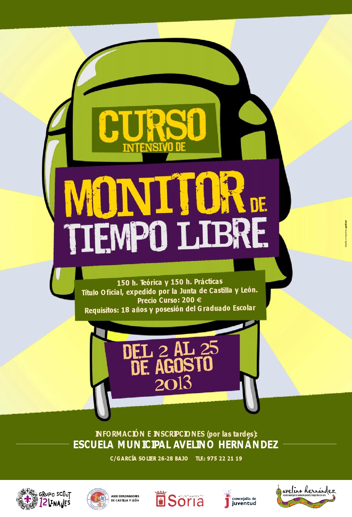 Arranca un nuevo curso de Monitor de Tiempo Libre en la Escuela Municipal